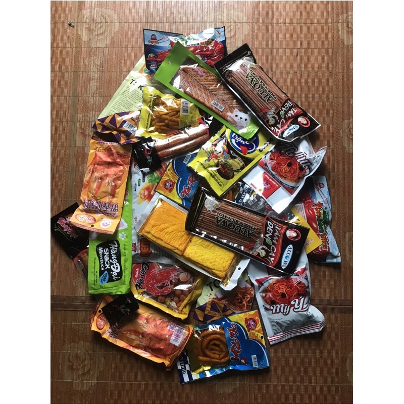 1 gói snack cay 3k rất nhiều vị