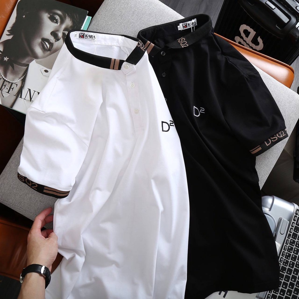 Áo Polo, áo thun nam cao cấp cổ bẻ phối UP SIZE XXL 74kg form ôm dáng chuẩn đẹp chất thun lạnh cotton thoáng mát | BigBuy360 - bigbuy360.vn