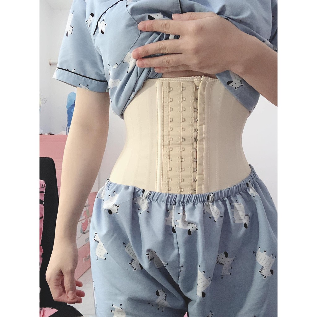 Đai Nịt Bụng corset latex cao su non 25 xương siết eo giảm mỡ bụng Hy Lạp Hàng Chuẩn cao cấp