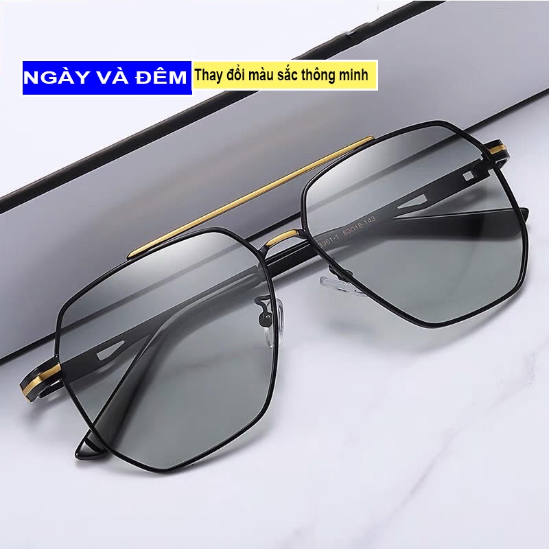 Kính Mắt nam MM31 kính râm phân cực đặc biệt thay đổi màu lái xe du lịch câu cá ngoài trời gọng thép