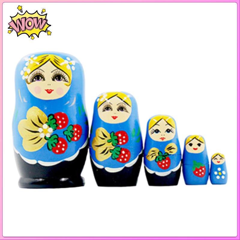 Bộ 5 Búp Bê Nga Matryoshka Dùng Làm Quà Tặng Giáng Sinh / Năm Mới