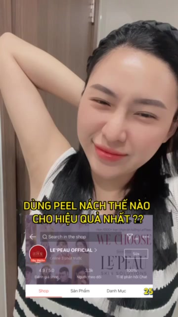 Peel nách retinol, peel body zise mini dùng thử 50gr, tặng trắng nách, dưỡng trắng, mờ thâm - LE'PEAU | BigBuy360 - bigbuy360.vn