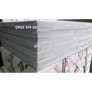 5 Xấp giấy decal đế xanh A4 [ Xấp 100 tờ ]