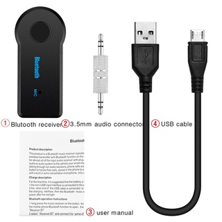 ECVN Wireless Bluetooth 5.0 Receiver Transmitter Adapter 3.5mm Jack Car Music Audio