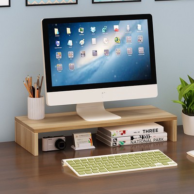 Kệ gỗ để màn hình máy tính, laptop, ipad cho bàn làm việc decor phòng được chọn phòng