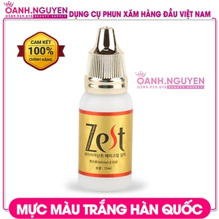 Mực Phun Xăm Màu Trắng Hàn Quốc (Chính Hãng ZEST)
