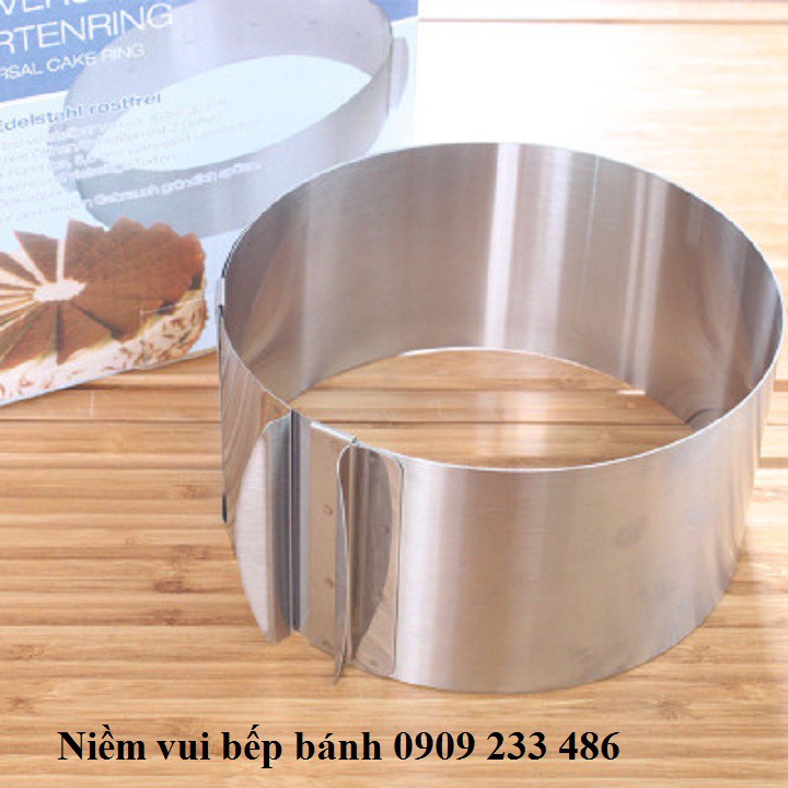 Khuôn ring muosse tròn thay đổi kích thước từ 15 đến 30cm