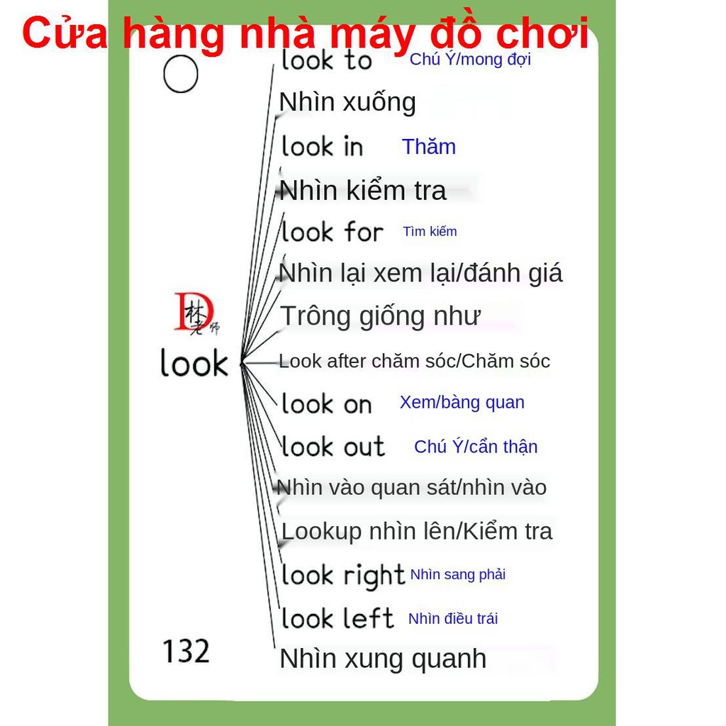 đồ chơiCác cụm động từ cốt lõi bắt buộc trong tiếng Anh, giới từ, phải ghi nhớ, ghép cố định, thẻ học vựng