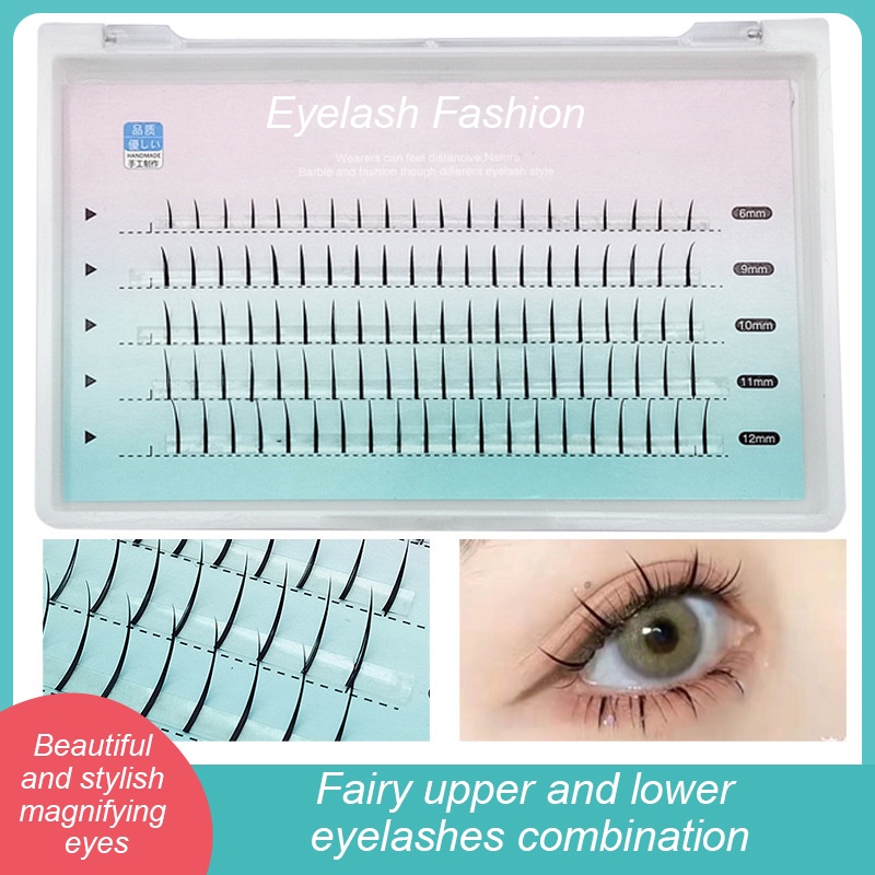 Little Red Book Fish Tail + A Type Mixed Hair Five Rows Mixed Natural False Eyelashes Self-grafting Single Cluster Eyelashes firstonly | BigBuy360 - bigbuy360.vn