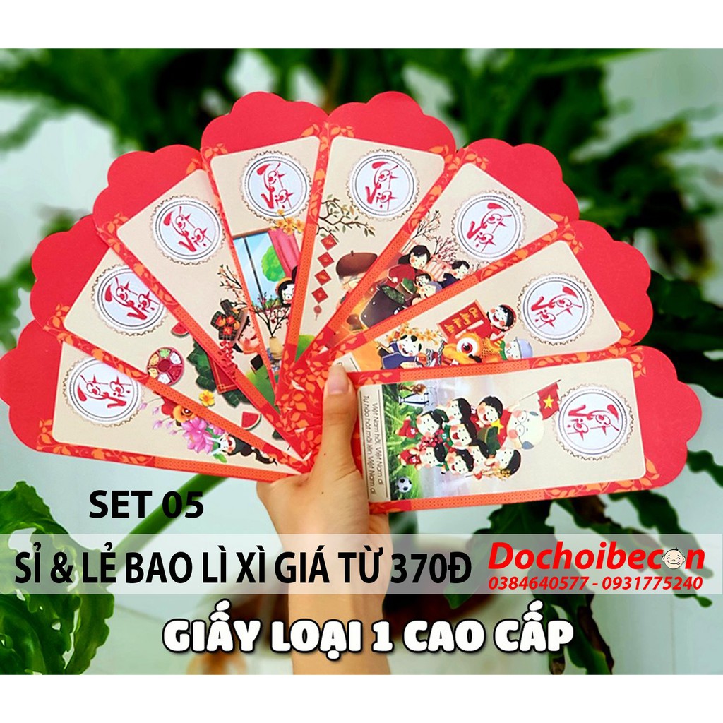 Bao lì xì đẹp 100 cái mẫu mới 2021 chất liệu đẹp, giá rẻ (Nhiều mẫu)