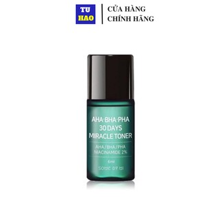 Mẫu thử nước hoa hồng giảm mụn some by mi aha-bha-pha 30 days miracle toner 6ml