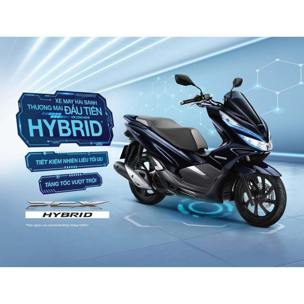 Xe Máy Honda PCX Hybird 150cc - Màu xanh đen