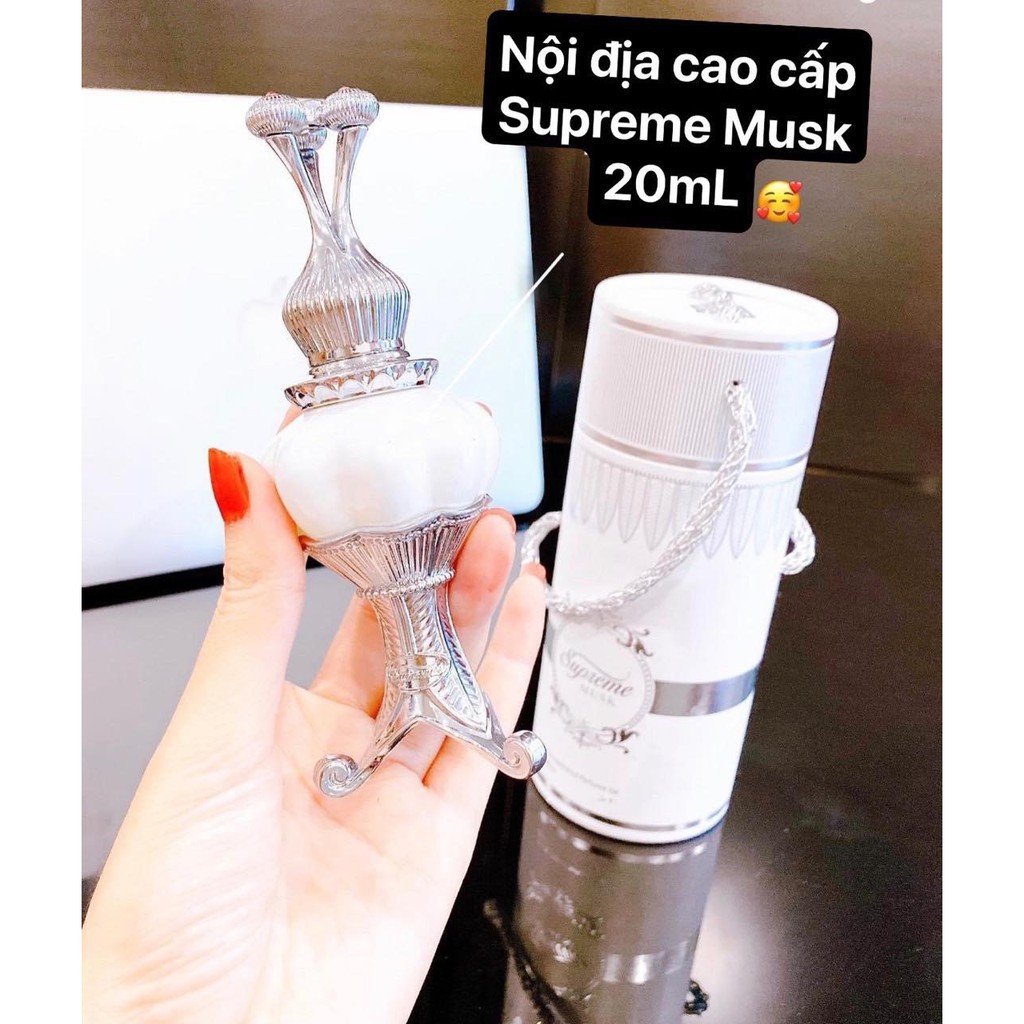 [HÀNG NHẬP]  Tinh dầu nước hoa Dubai nội địa cao cấp Supreme musk | Thế Giới Skin Care