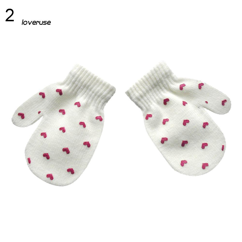 Găng tay len dày ấm áp hình ngôi sao dễ thương cho bé