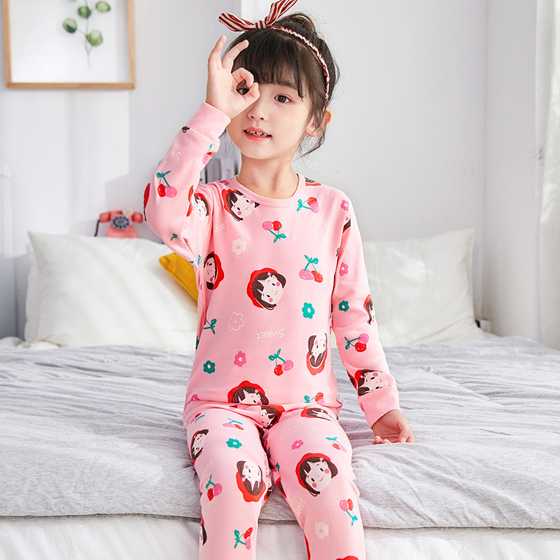 Bộ Đồ Ngủ Cotton Dài Tay 2 Món Xinh Xắn Dành Cho Bé