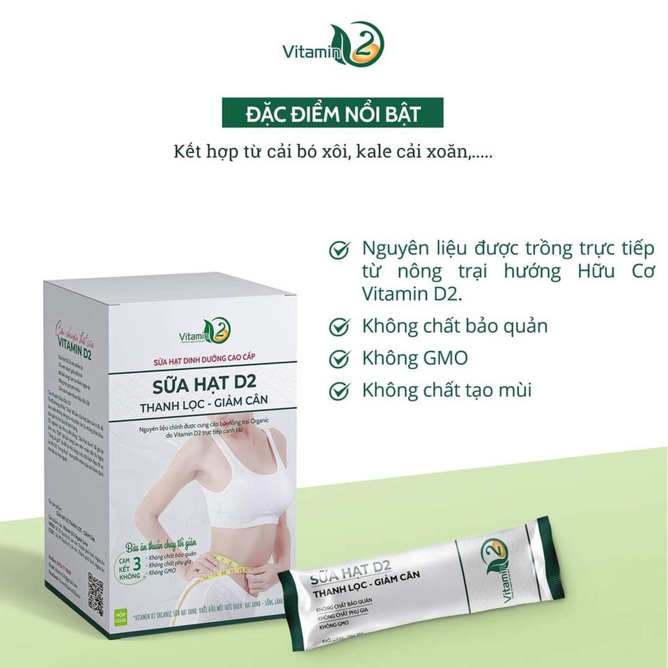 Combo 5 gói sữa hạt hữu cơ thuần chay - thanh lọc giảm cân - dạng bột - được làm từ hơn 26 loại hạt và tảo xoắn, cần