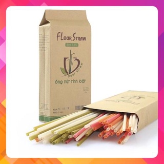0,5kg Ống hút tinh bột gạo ăn được - Flour Straws (từ 100-120 ống)