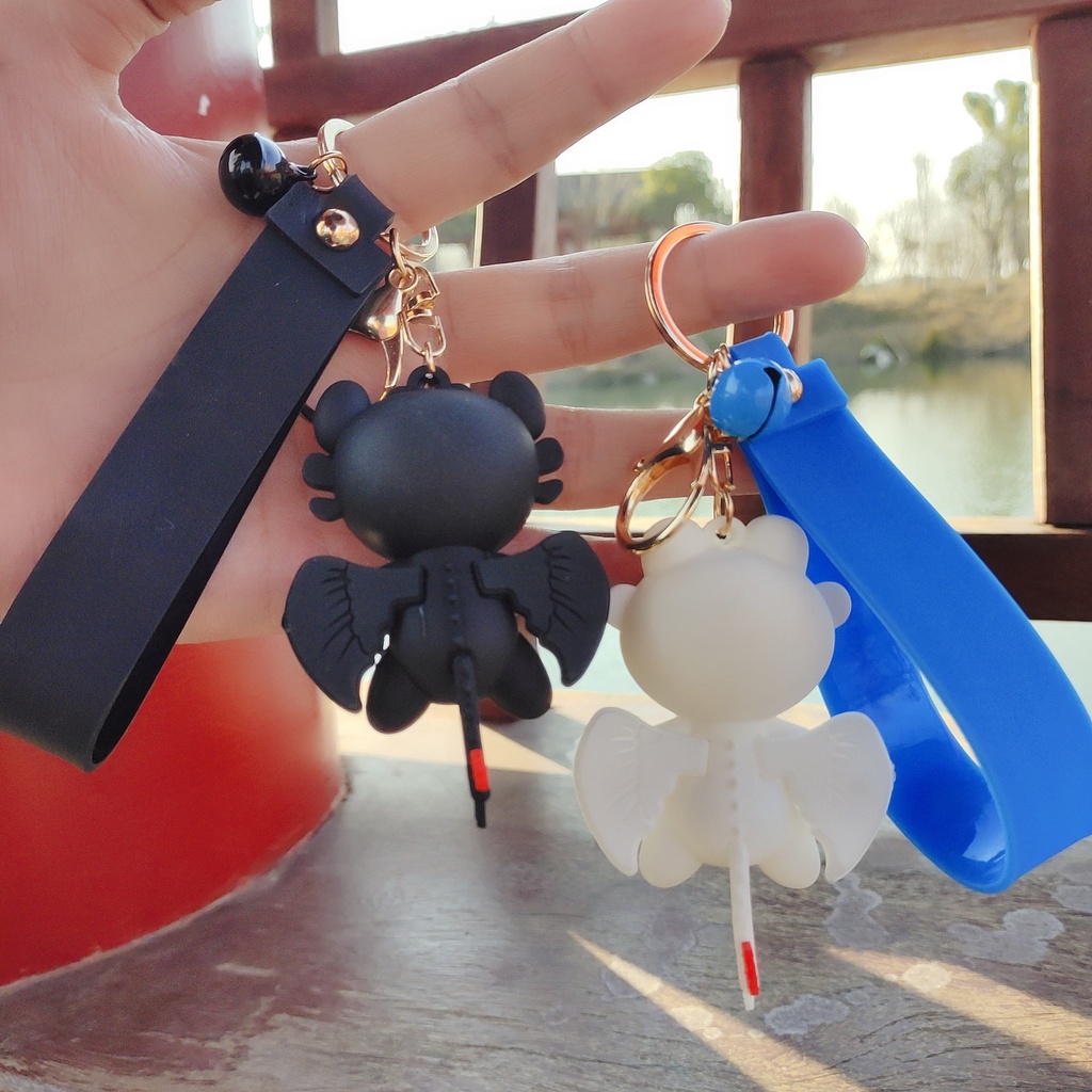 Móc Chìa Khóa Hình Rồng Bay Mềm Sáng Tạo Dễ Thương