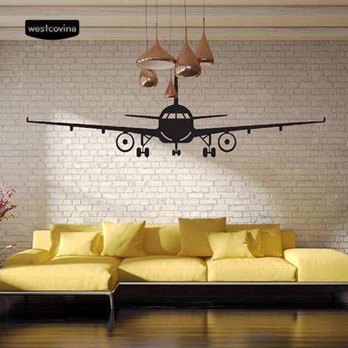 Sticker dán tường hình máy bay