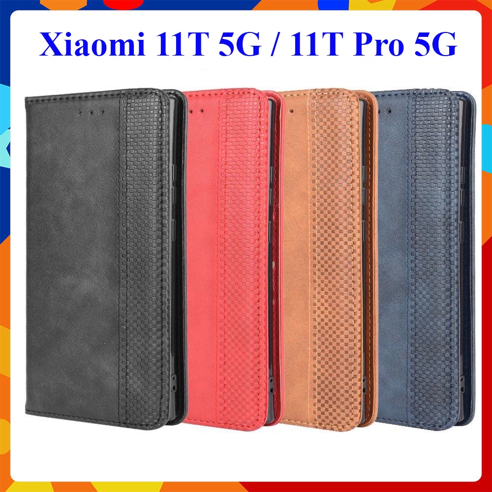 Bao da dạng ví Xiaomi 11T 5G, Xiaomi 11T Pro 5G (cam kết xịn) hit nam châm, ngăn đựng thẻ ATM tiền tiện lợi