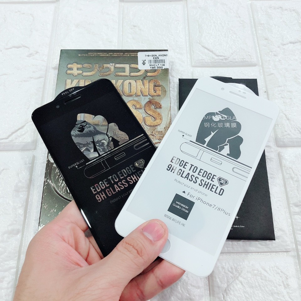 Kính cường lực iphone King Kong Full màn cho 6/6s/6p/6sp/7/7p/8/8p/x/xs/xsmax/xr/11/11pro/11promax/12/12promax/13
