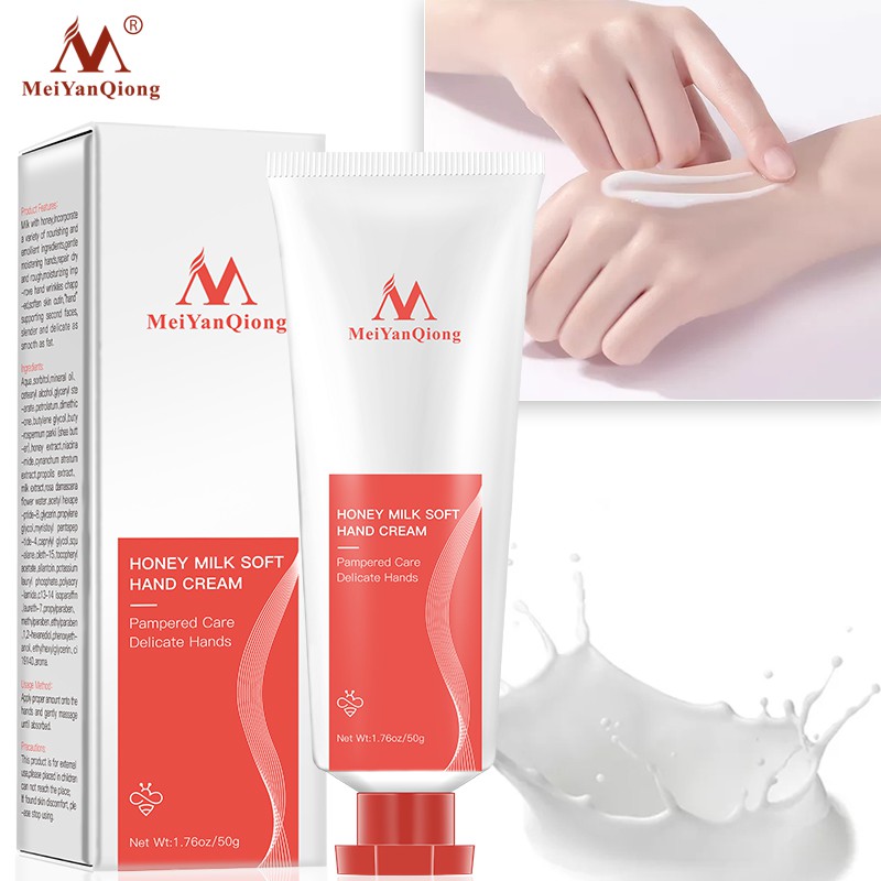 Kem dưỡng da tay MeiYanQiong chiết xuất từ sữa ong chúa dưỡng ẩm dưỡng trắng da 50g | BigBuy360 - bigbuy360.vn