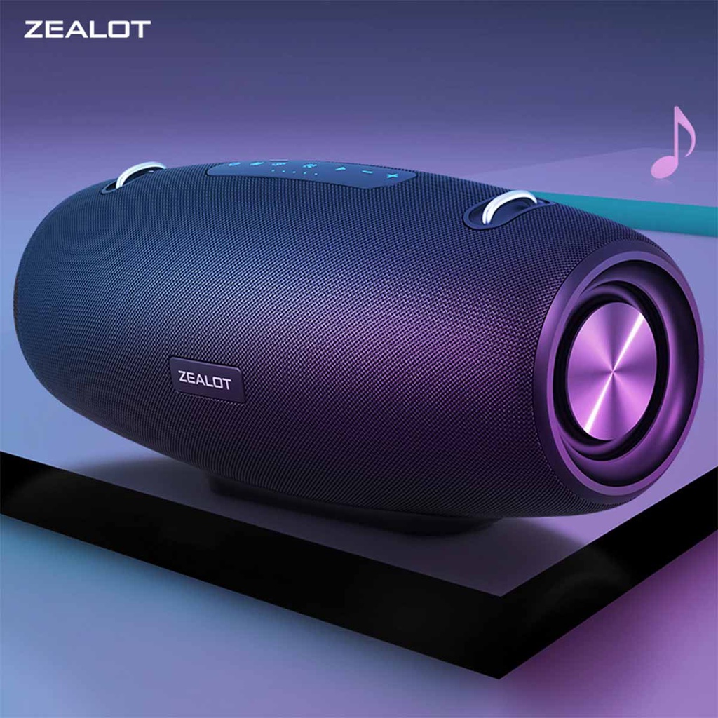 Loa Bluetooth Zealot S67| Loa Tặng kèm Micro, Công suất 60W, Bass Mạnh, Pin Trâu - Chính hãng, Bảo hành 12th- OBIBI
