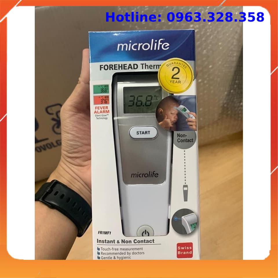 Nhiệt kế điện tử, máy đo nhiêt độ, máy đo thân nhiệt đo trán Microlife FR1MF1 không tiếp xúc