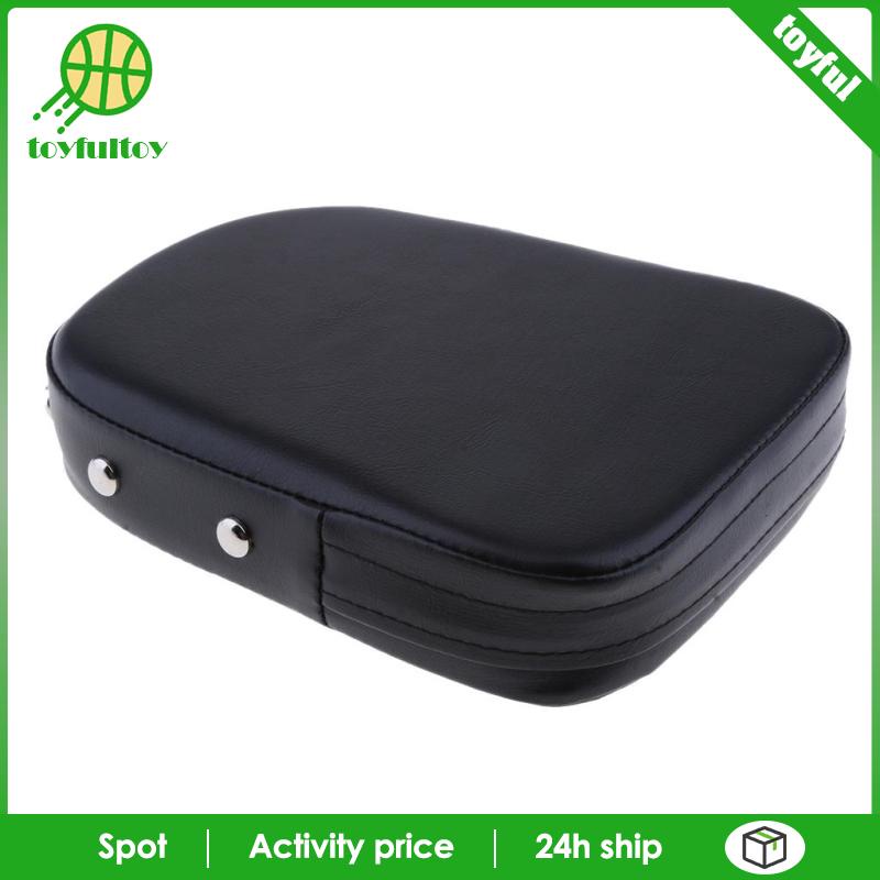 Đệm Tựa Lưng Bằng Da Tổng Hợp Màu Đen Thông Dụng Cho Harley Yamaha Honda