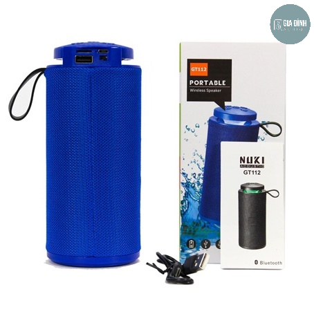 Loa Bluetooth mini cầm tay Nuki GT112, Có đèn Led lung linh