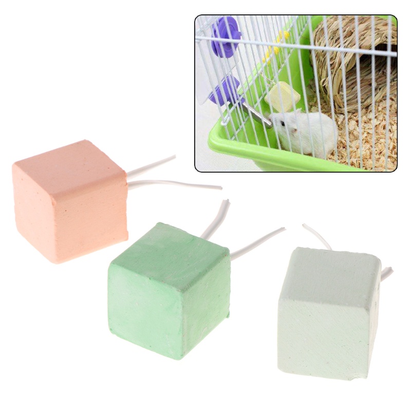 Đồ Chơi Khối Đá Mài Răng Tự Nhiên Cho Chuột Hamster / Thỏ / Chinchilla Hedg