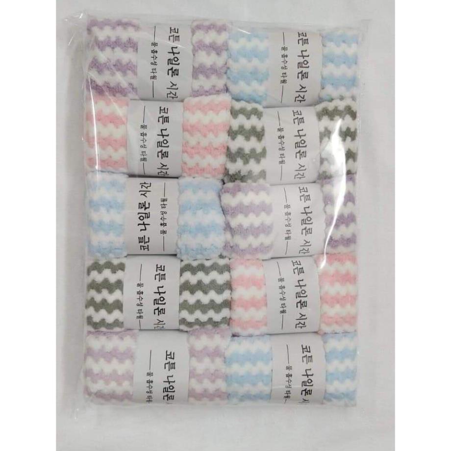 Khăn mặt Hàn Quốc cotton - Khăn Lông cừu siêu thấm nước [ Shop Chuyên Sỉ ]