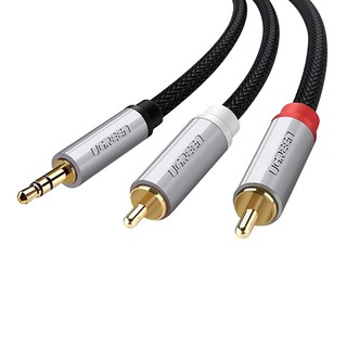 Cáp audio 3,5mm to rca dài 1m ugreen 40841 mạ vàng - hàng chính hãng