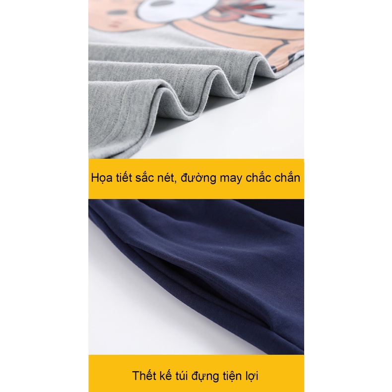 Bộ Mặc Nhà Nữ, Bộ Ngủ Nữ Pyjama Ngắn Tay Mùa Hè 100% Cotton Mềm Mại Họa Tiết Dễ Thương Thời Trang Quảng Châu CHo Nữ