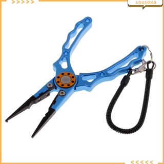 [Ususexa] Kìm câu cá bằng nhôm Kìm móc Dụng cụ chia nước mặn & Dây bện có vỏ và dây buộc