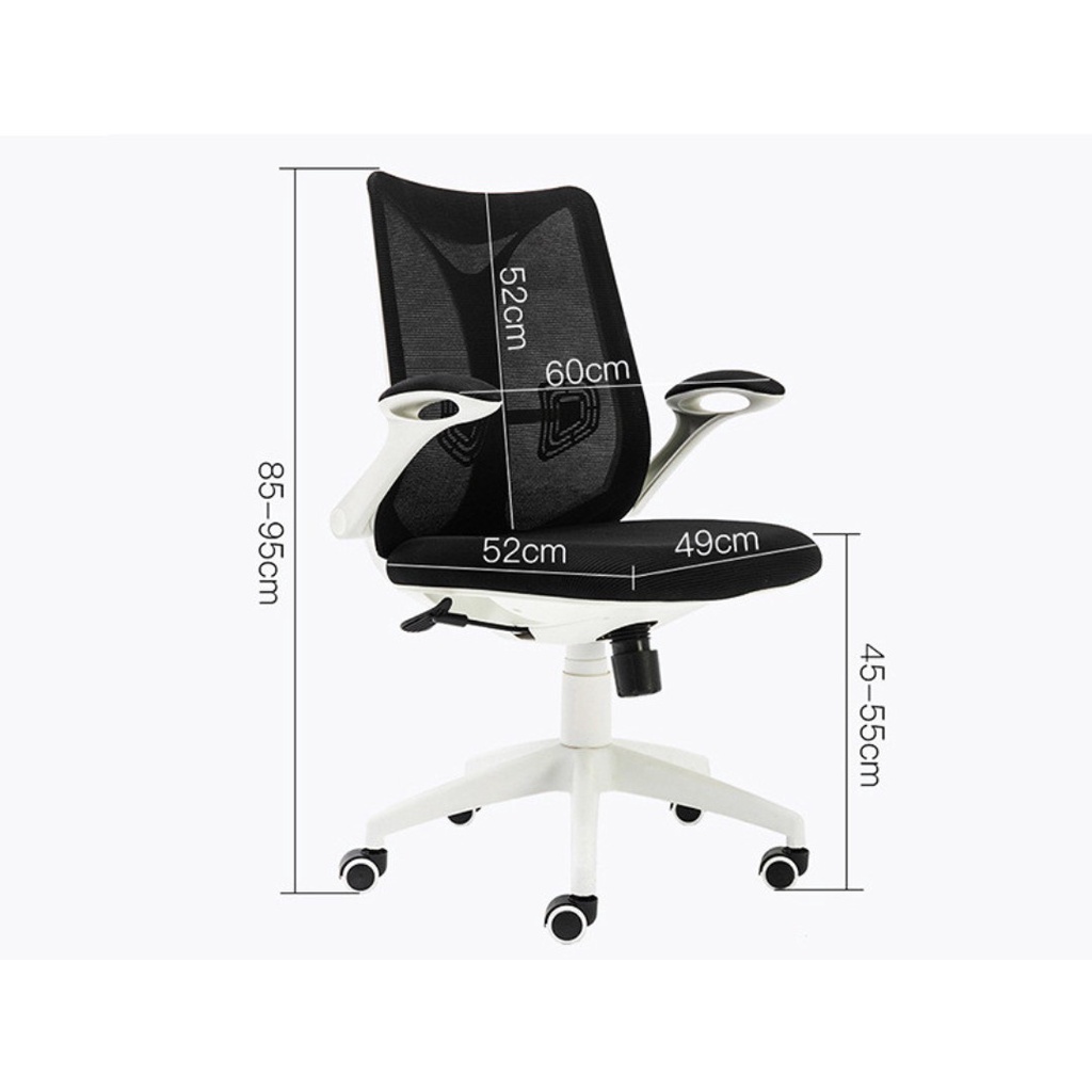 Ghế xoay lưới cao cấp tay gạt linh hoạt mẫu sang trọng hiện đại TM024