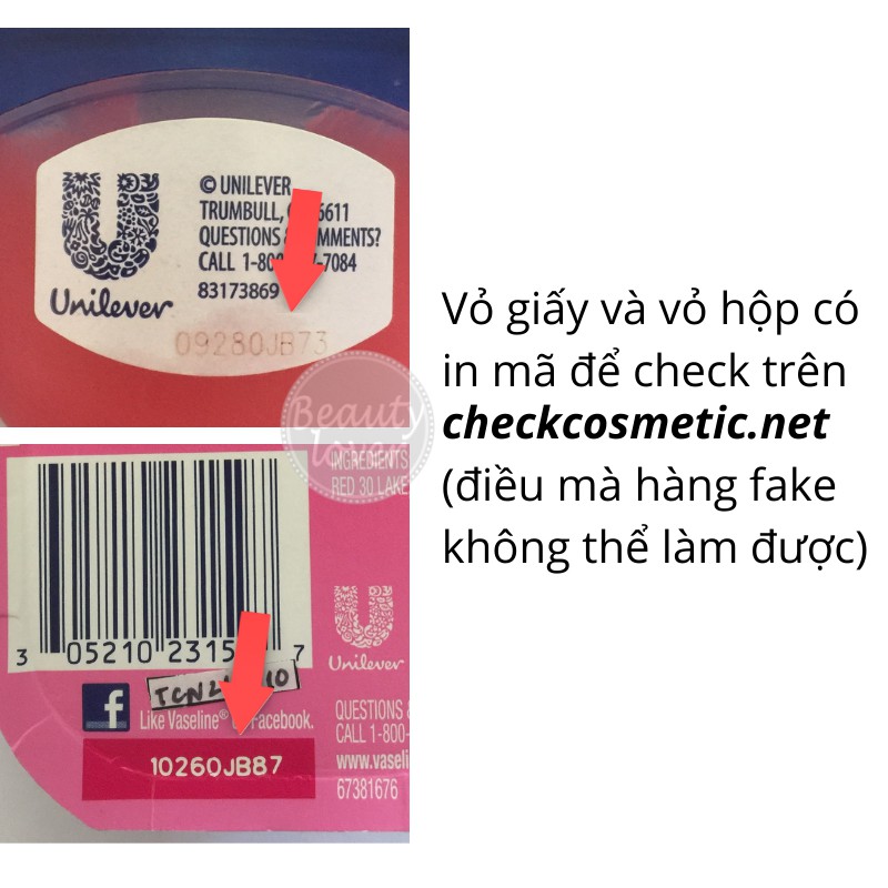 Dưỡng Môi Vaseline Hồng Và Không Màu 7g – Beauty Lover Son Dưỡng Môi Làm Mềm, Mịn Môi Tức Thì