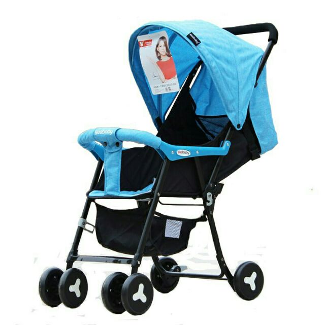 Xe đẩy du lịch Seebaby QQ2 siêu nhẹ gấp gọn (lưng nằm lưới)