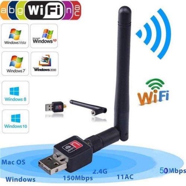 USB Wifi - USB thu Wifi 802.11n Có Anten 150Mbps | BigBuy360 - bigbuy360.vn