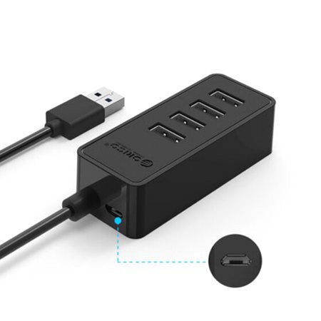 Hub chia 4 cổng USB 3.0 Orico W5P-U3 - Hàng Chính Hãng Bảo hành 12 tháng !!!