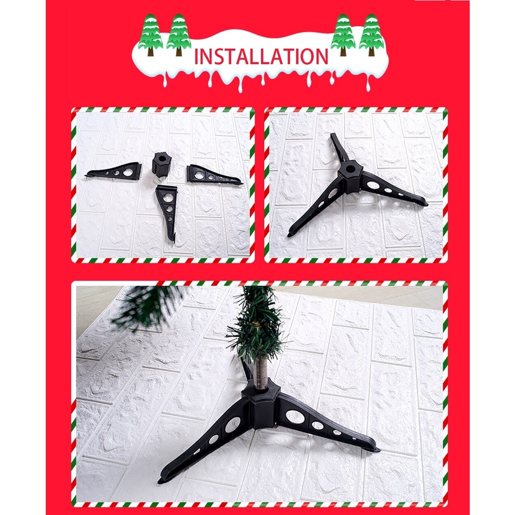 Combo Cây Thông Noel + Tặng Kèm Phụ Kiện Trang Trí Giáng Sinh, Dùng Để Bàn, Kệ Tivi, Bàn Trang Điểm