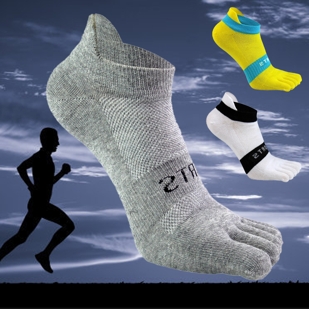 Tất cotton xỏ ngón thoáng khí chống trượt thời trang cho nam