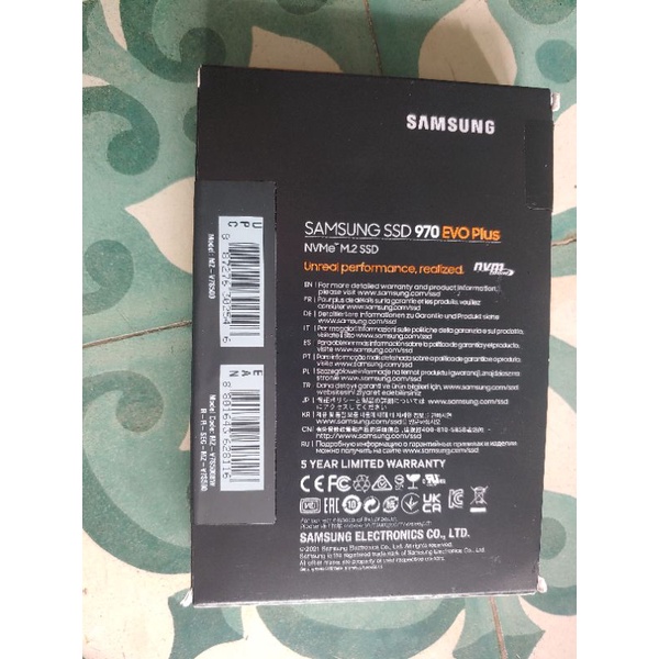 SSD Samsung 970 EVO Plus PCIe NVMe V-NAND M.2 2280 500GB MZ-V7S500BW