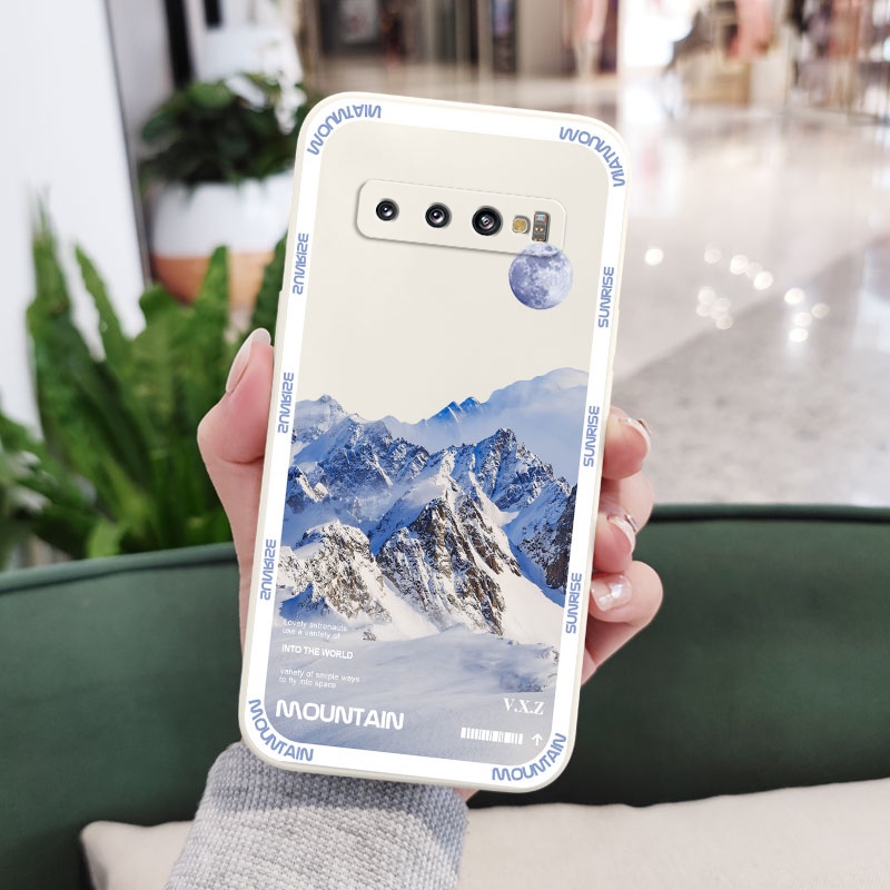 Ốp Điện Thoại Mềm Họa Tiết Bình Minh Sáng Tạo Cho Samsung Galaxy S10 S10E Plus S9 Plus