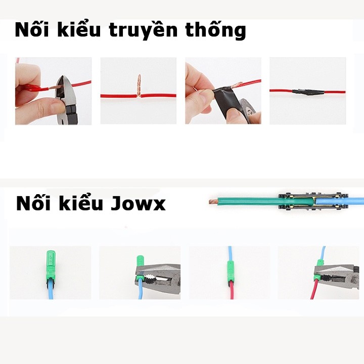 Cút nối dây điện chữ I Hàn Quốc Jowx cút nối thẳng I1 I2 I3 I4 I5