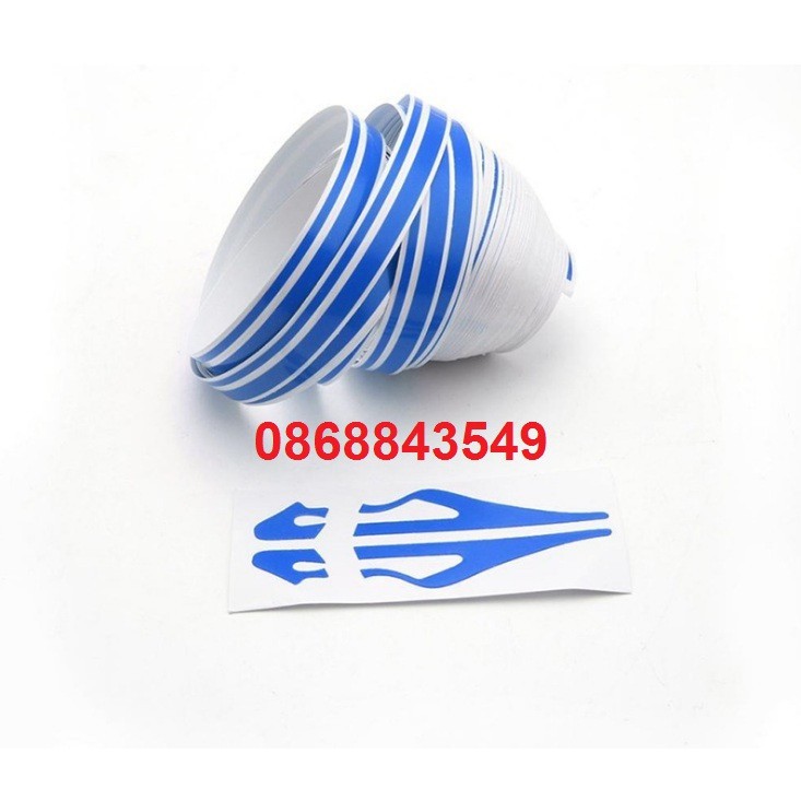 Tem decal thể thao chỉ viền trang trí