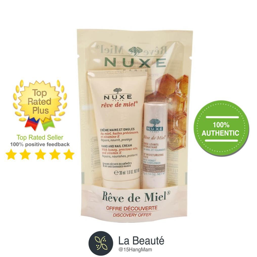 Set Kem Dưỡng Tay Và Son Dưỡng Nuxe | BigBuy360 - bigbuy360.vn