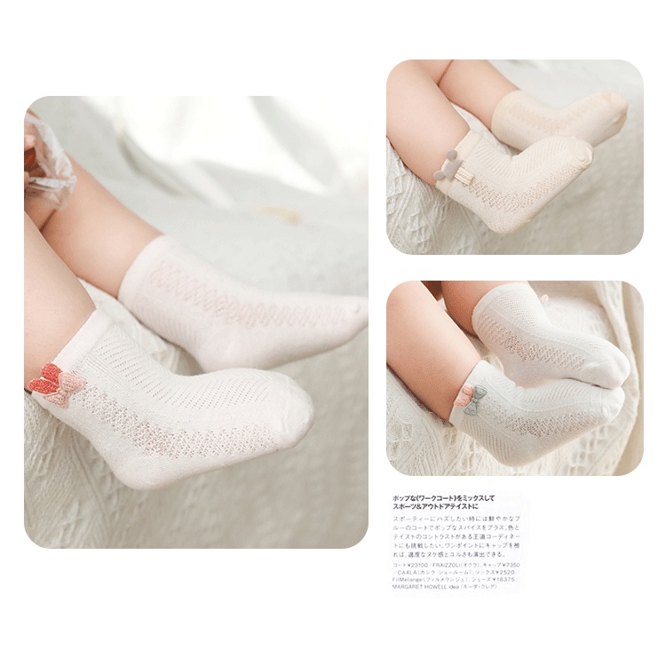 Tất Lưới Cho Bé,tất Micky kiểu dáng đáng yêu chất cotton thun mịn mát co giãn cho bé 0-5 tuổi thoải mái vui chơi