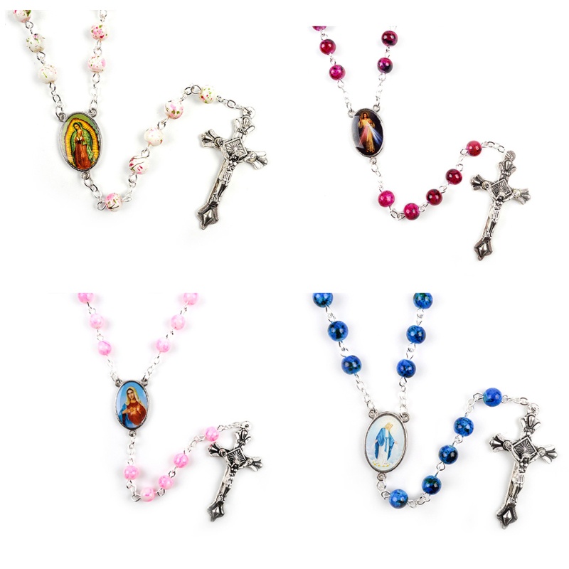 Flgo Vòng cổ Mặt Thánh Giá Phong Cách Công Giáo Cổ Điển Sáng Tạo