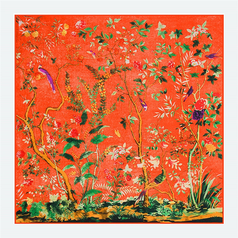 Khăn Choàng Vải Lụa 130*130CM WJ1013-06